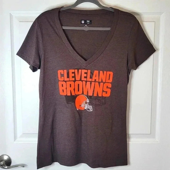 CLEVELAND BROWNS Women's T-shirt XL (New) - Picture 1 of 4